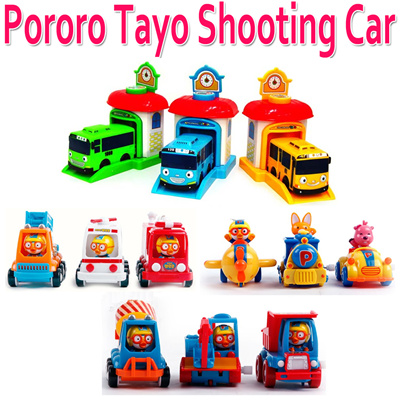 12 pcs X Pororo Mini Vehicles Car Pull back /& Go or wind-up Korean Animation Toy