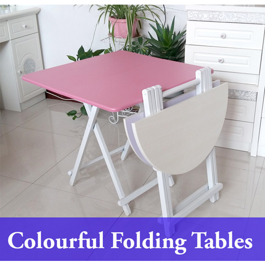 Qoo10 Round Colorful Folding Foldable, Round Camping Tables Folding
