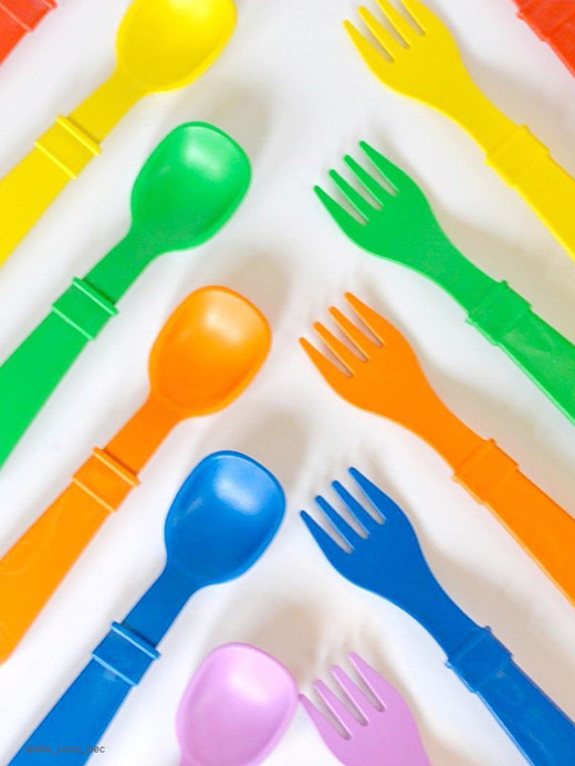 baby plastic fork