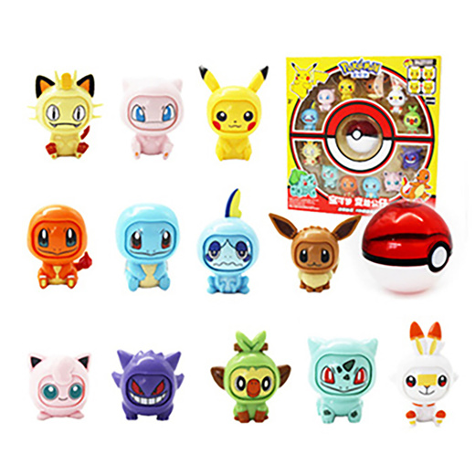 Qoo10 - Pokemon Poké Ball Mini Face Transformation Figure Pokemon Face ...