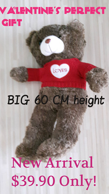 clinton's big teddy bear