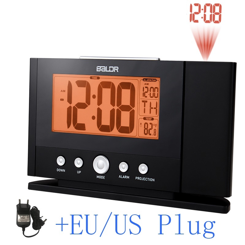 Qoo10 Projection Alarm Clock Wall Ceiling Display Weekday