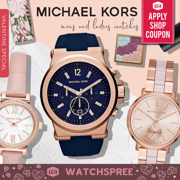 [APPLY SHOP COUPON] Michael Kors Men and Ladies Designer Watches. Free Shipping! Deals for only S$488 instead of S$488