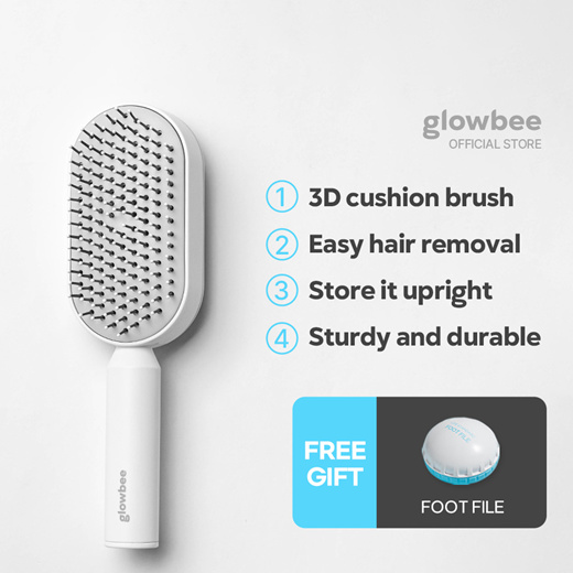 [K-beauty] Glowbee Push Hair Brush