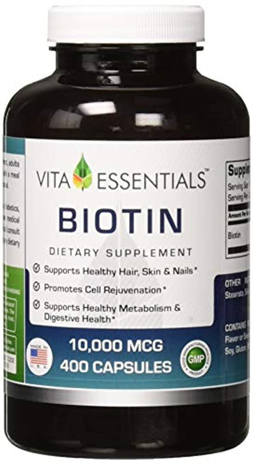 Qoo10 - Vita Essentials Biotin Capsules, 10000 Mcg, 400 Count : Dietary ...