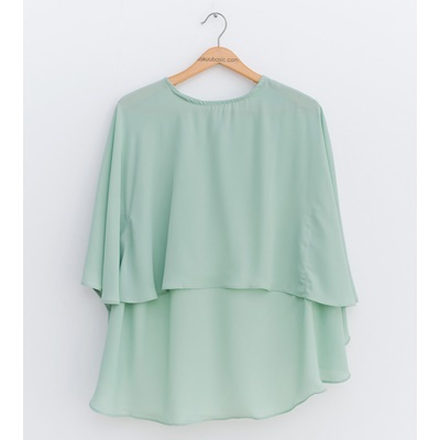 07. batt sleeve blouse - green - free