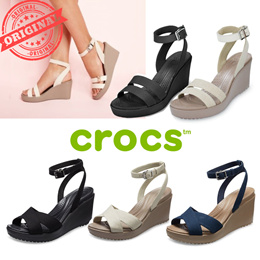 crocs women's wedge heels