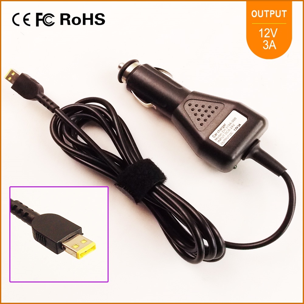 Qoo10 12v 3a Laptop Car Dc Adapter Charger For Lenovo Thinkpad Helix 1 2 11 Computer Game