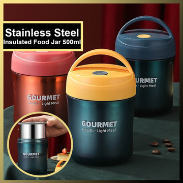 430ml Food Thermal Jar Insulated Soup Cup Thermos Containers Stainless  Steel