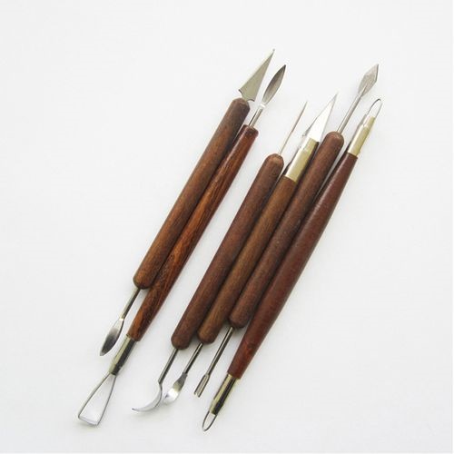 6Pcs Clay Sculpting Set Wax Carving Pottery Tools Shapers Polymer