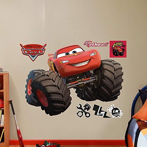 Qoo10 - [With MK]Fathead Lightning McQueen-Monster Truck-Disney/Pixar Cars  Rea... : Furniture & Deco