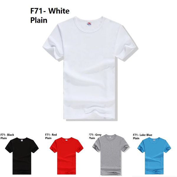 5 Colors(Ready Stock) Men Women Plain T Shirt Cotton Round Neck Short Sleeve