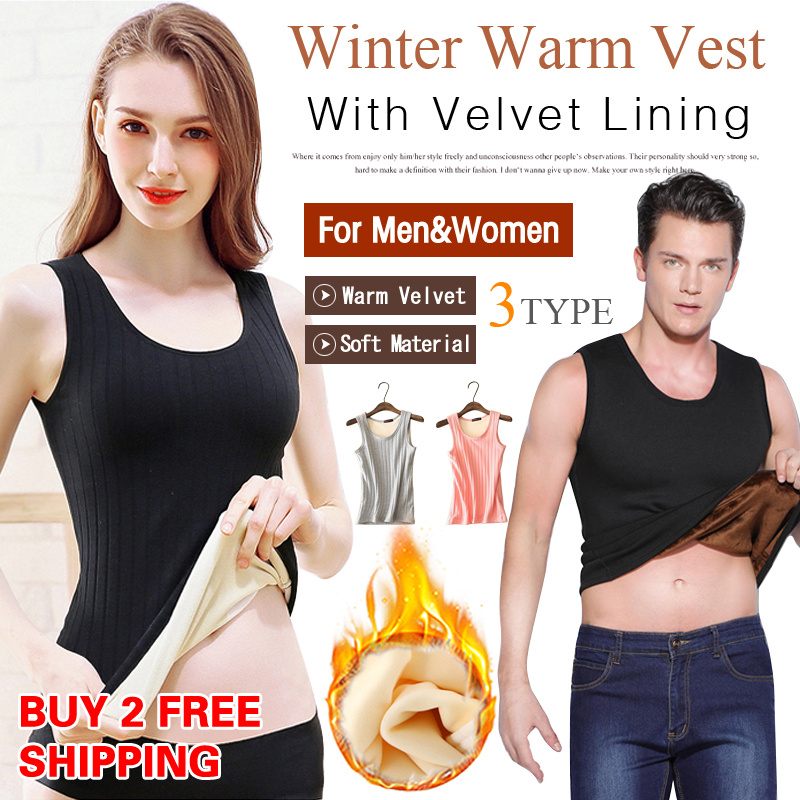 Women Thermal Underwear Vest Black Beige Red Clothing Soft Warm