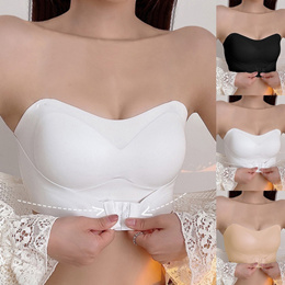Women Seamless Strapless High Elastic Wrapped Invisible Strapless