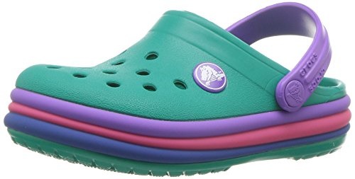 crocs crocband rainbow band clog