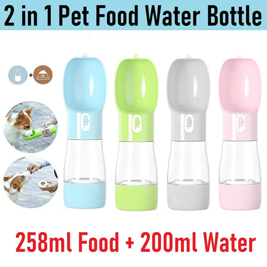 dual dog food and water container