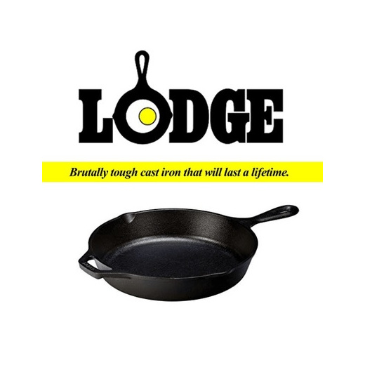 Cast Iron Skillet Lodge 10.25" Pre Seasoned Non-Stick Pan Cookware Grill Stove