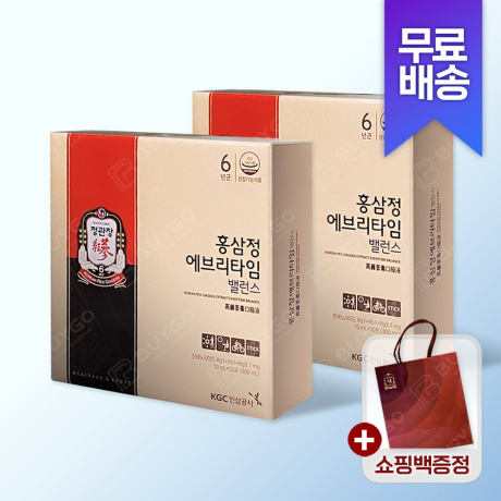 [무료배송] 정관장 홍삼정 에브리타임 밸런스 10ml x 30포 x 2박스 buy