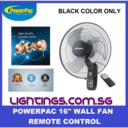 PowerPac 16 Inch Wall Fan Remote control - PPWF40R