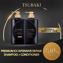 [ Shampoo + Conditioner ] Tsubaki Premium Hair Set 490ml ( 4 types )