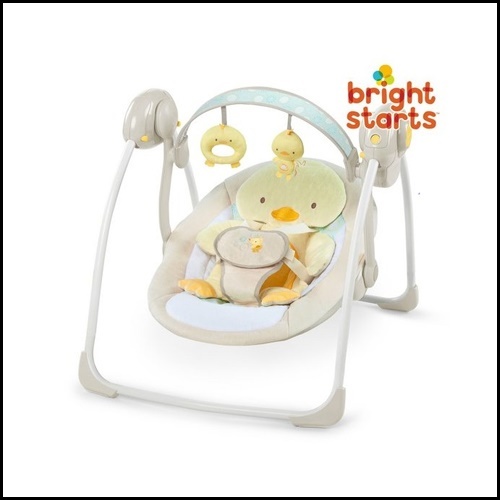 Bright Starts Comfort Harmony Snuggle Little Duck Portable Qoo10