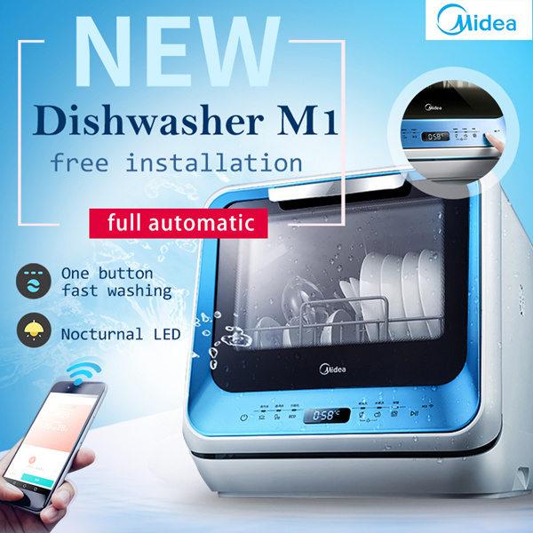 Buy Midea Dishwasher M1 free installation dishwasher home full