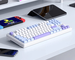 新盟M87PRO机械键盘三模无线蓝牙/有线热插拔RGB87键客制化gasket