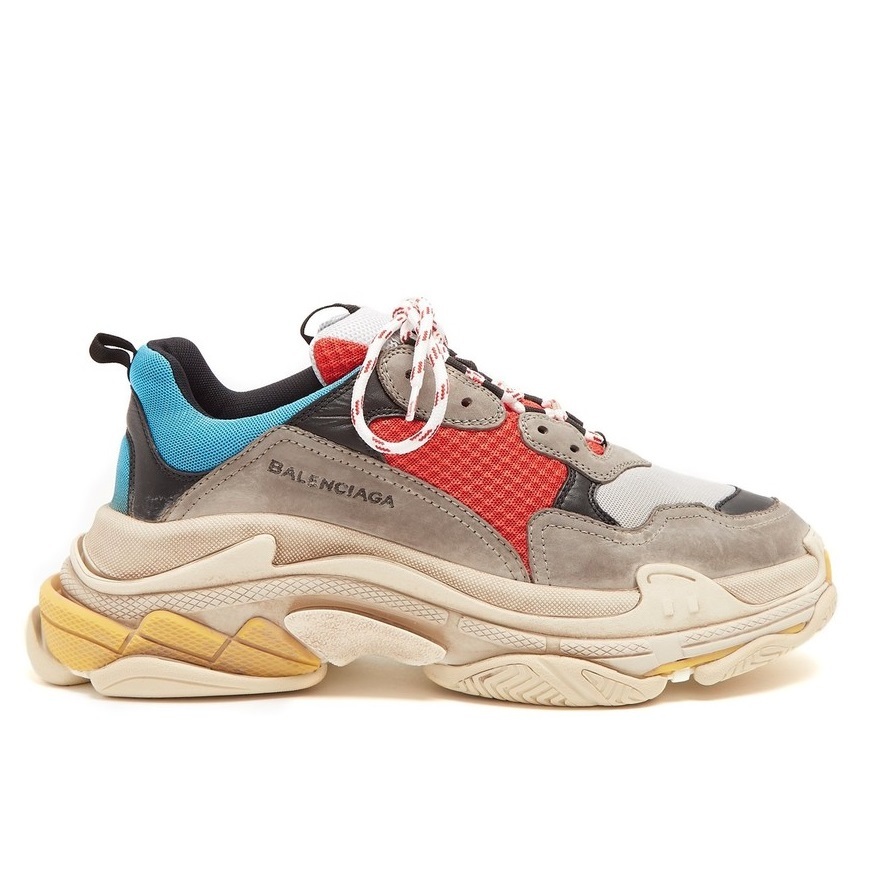 Balenciaga Pink White Triple S Sneakers Mount Mercy