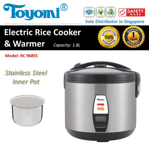 TOYOMI 1.8L Micro-com Low-Carb Stainless Steel Rice Cooker RC