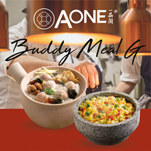 ✨[AOne Claypot]✨Buddy Meal G - Dried Scallop Porridge Century Egg n Meatball + Yang Zhou Fried Rice