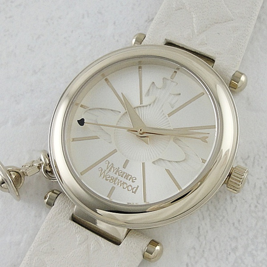 Qoo10 - Vivienne Westwood Watches Ladies Watch Orb Charm White