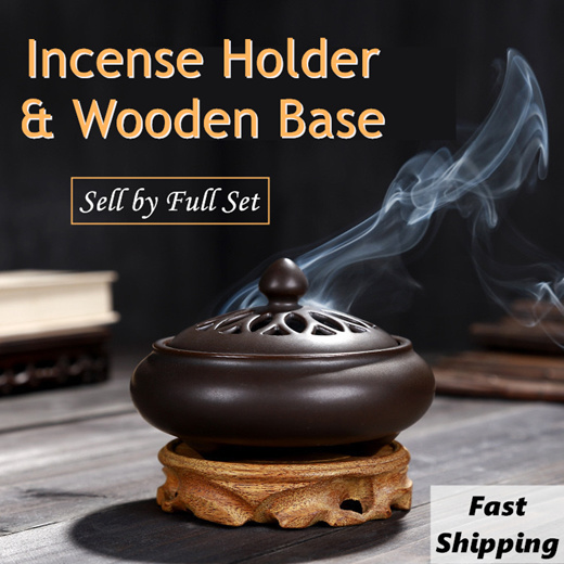 Qoo10 - ◇Incense Burner Wooden Base◇Coil Incense Burner◇Sandawood◇Aromatherapy  : Furniture & Deco