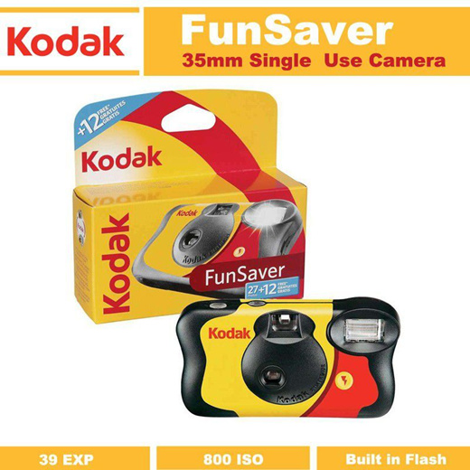 Qoo10 - KODAK Funsaver Single/One-Time Use Film Camera/35mm/ISO800/39  Exposure : TV, Camera & Aud