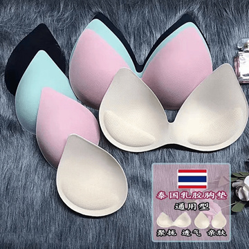 2pcs Triangular Sponge Prosthetic Breast Foam Padding Stick Bras for Women  Cotton Sports Bra Foam Bra