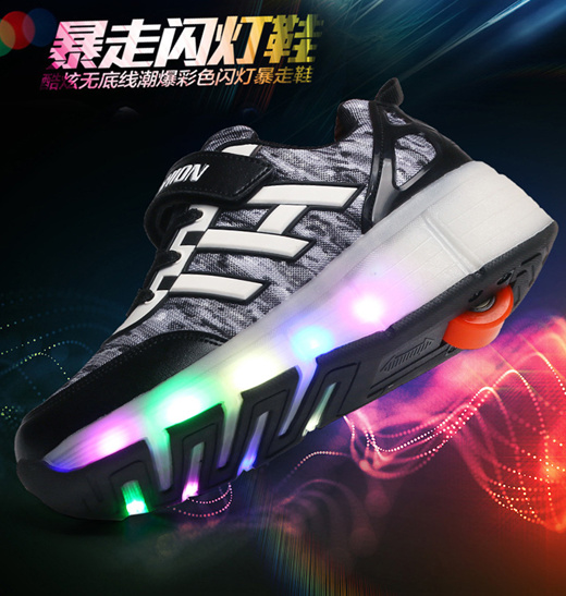 double wheel roller shoes