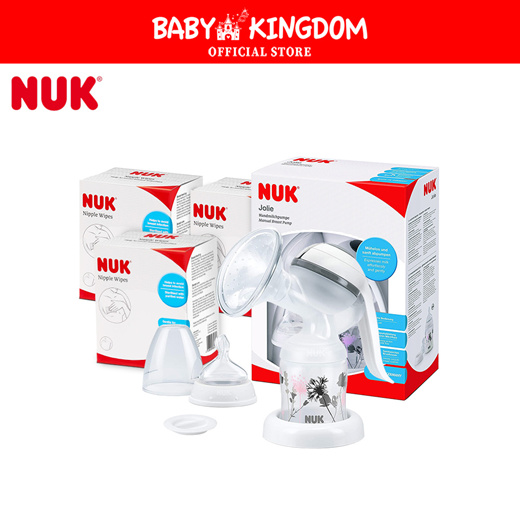 straal browser binden BabyKingdom」- NUK Jolie Manual Breast Pump + Nipple wipes