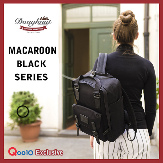 Doughnut macaroon black outlet backpack