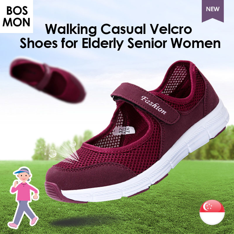 lightweight velcro shoes for elderly