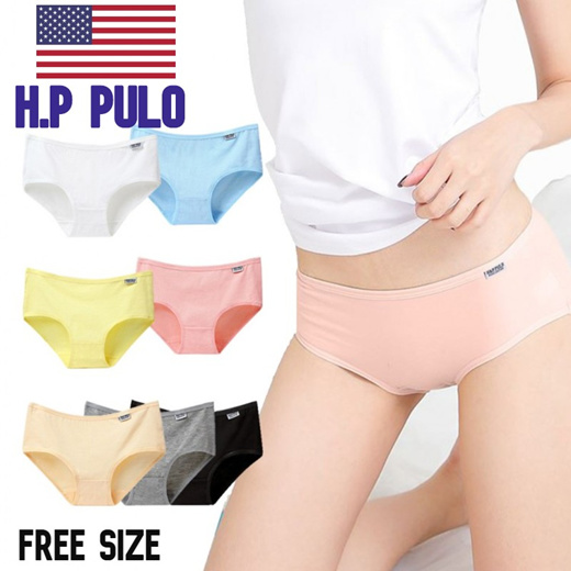 10Pcs Lady Girl Women Color Random H.P PULO Pants Modal Cotton Briefs  Underwear