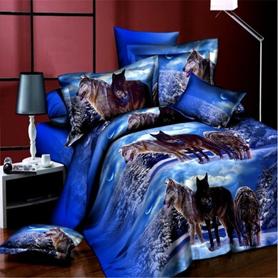 Qoo10 Wolf Bedding Sets 3d Bedclothes Duvet Cover Sets Bed Linen