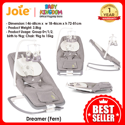 joie dreamer baby bouncer in the rain reviews