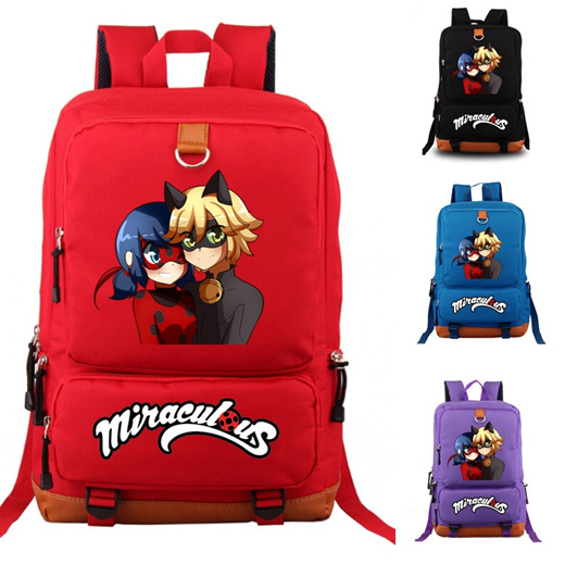 Qoo10 Miraculous Ladybug school bag Marinette backpack student