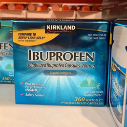 ★최저가★미국  커클랜드 시그니처 Ibuprofen 200 mg 360 Liquid Capsules
