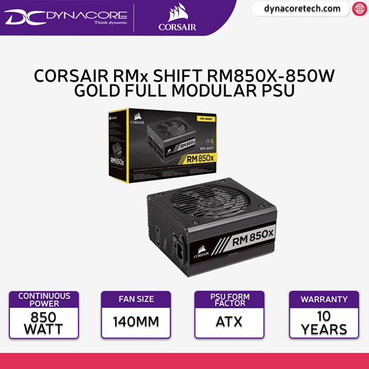 Corsair RM850x Shift 850w ATX 3.0 80 PLUS Gold Fully Modular PSU