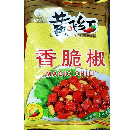 Huang Fei Hong Spicy Snack Magic Chili with Peanut,308g,spicy & Crunchy!