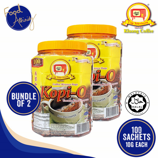 Qoo10 Best Seller Kluang Coffee Cap Tv Kopi O Kosong 10gm X 100 Sachets Food Staples