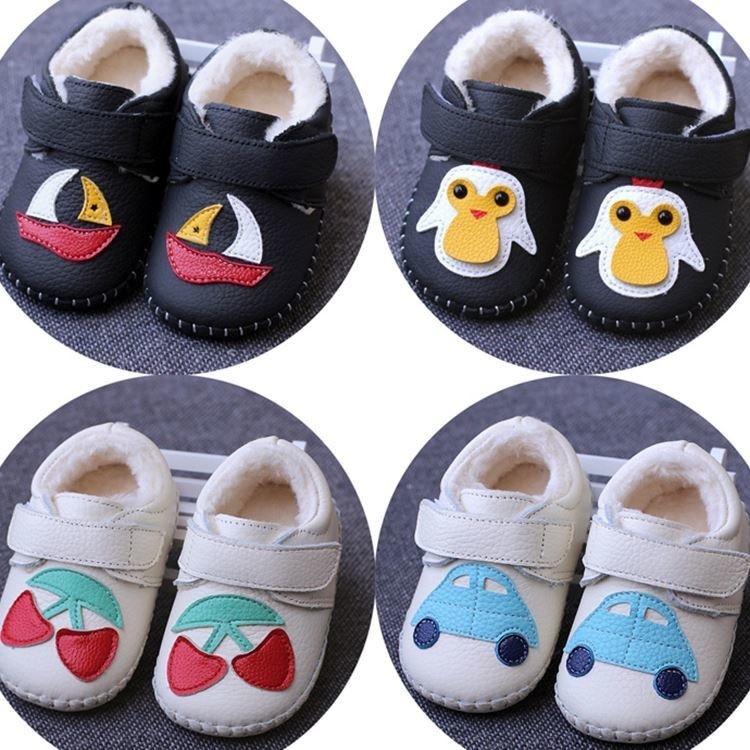 Egg Roll fish soft leather baby shoes 