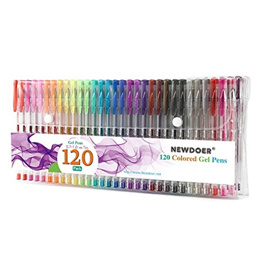 Newdoer 60 Packs Color Gel Ink Pens,The Best Gel Pens Set for Adult Colouring Books,Draw,and Write,with 1.0mm Tip Range