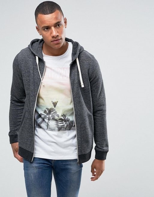 jack and jones zip up hoodie