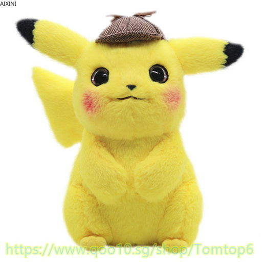 Qoo10 - 28cm Pikachu Plush Toy Stuffed Toy Detective Pikachu Japan Movie  Anime : Toys